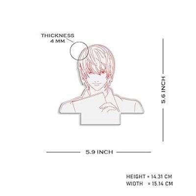 3D Illusion LED Anime Lamp Death Note Yagami Night Light Desk Decor  Automatic Color Changing Light   Anime Home Decor Light